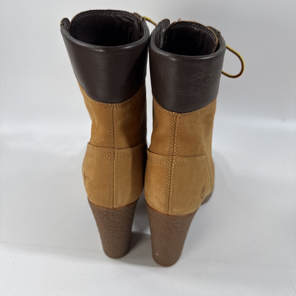 Timberland Tillston Wheat Nubuck Ankle Boots Womens Size 10 New - Picture 7 of 10